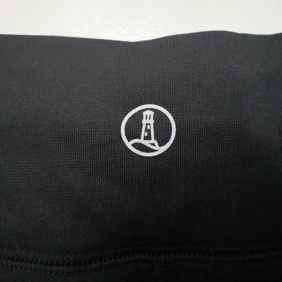 Lands' End Ladies Size Medium Tall Black Fleece Lined Pull On Track Pants - Picture 8 of 11